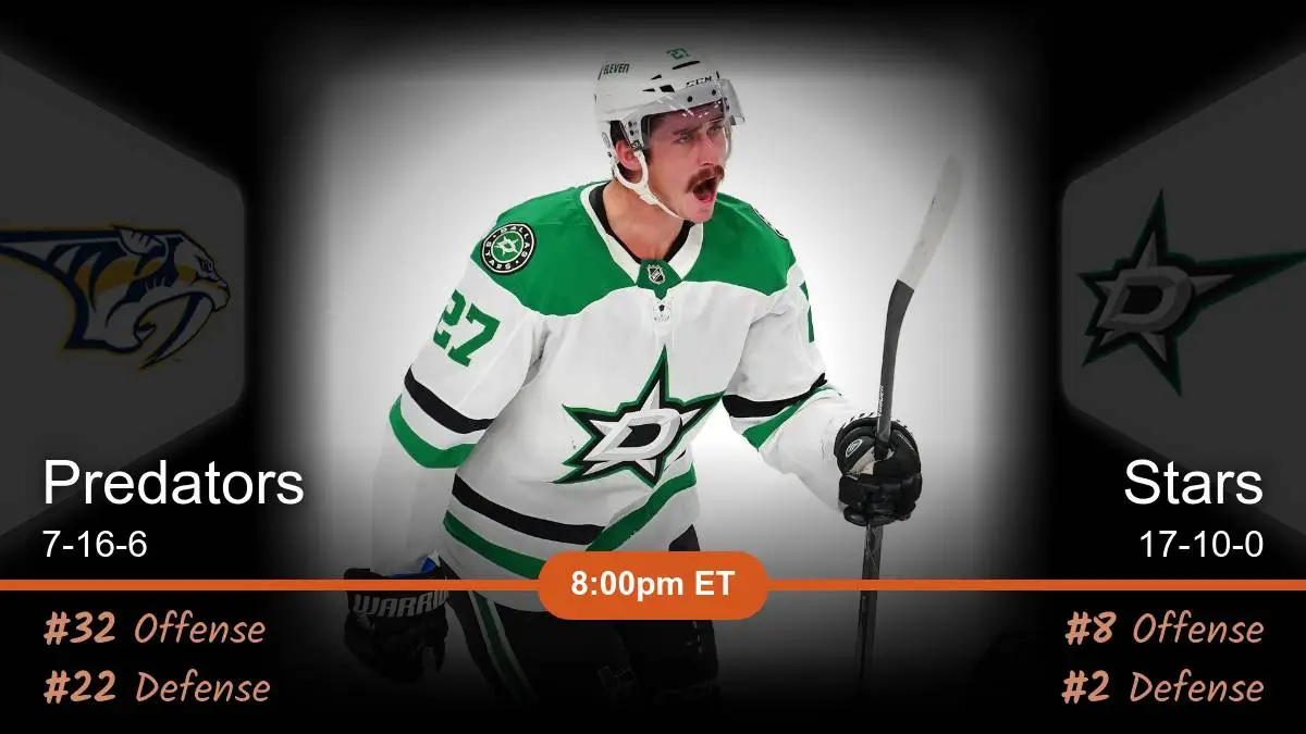 Nashville Predators vs Dallas Stars Prediction