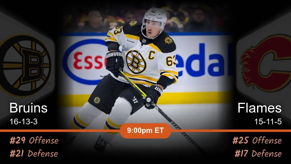 Boston Bruins vs Calgary Flames Prediction