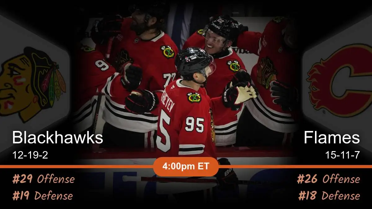 Chicago Blackhawks vs Calgary Flames Prediction