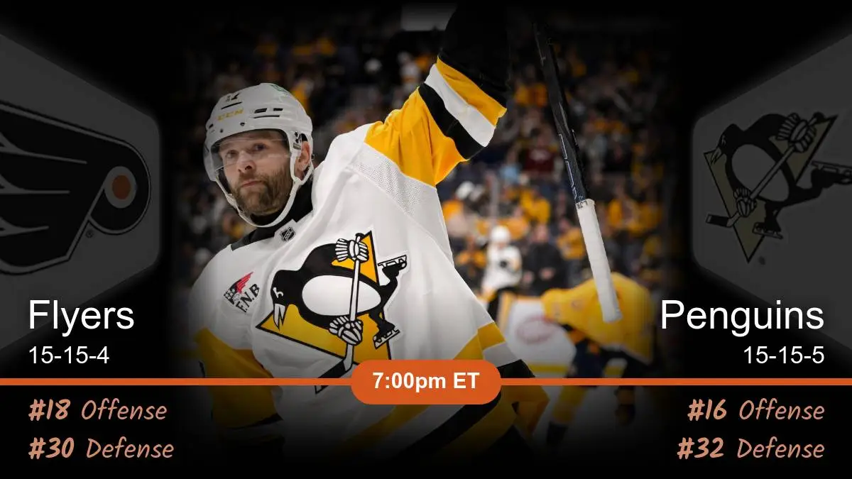 Philadelphia Flyers vs Pittsburgh Penguins Prediction