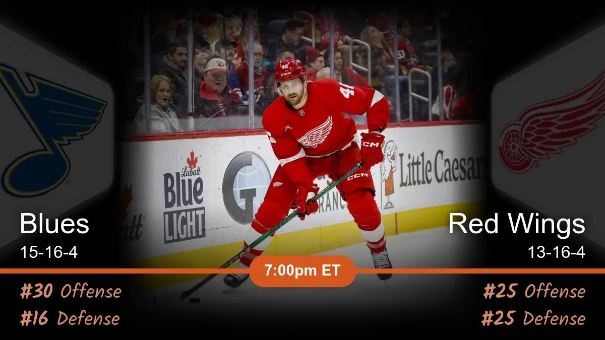 St. Louis Blues vs Detroit Red Wings Prediction